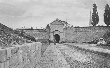 St. Louis Gate, showing the Old Wall.