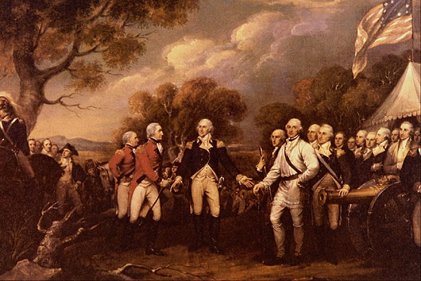 The Surrender of General Burgoyne by John Trumbull.