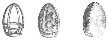 Case shot - an egg-shaped cylinder full of musket balls.