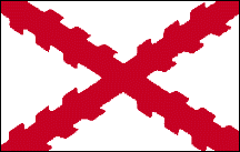 Burgundy Cross Flag.