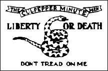 A graphic illustration featuring a stylized skull entangled in barbed wire with the phrase "liberty or death" boldly presented below, accompanied by a decorative element above that appears to be a banner with indiscernible text, all set against a plain background.