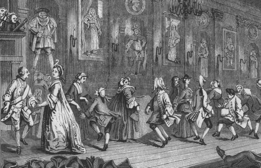 Philadelphia dance assembly, 1750s.