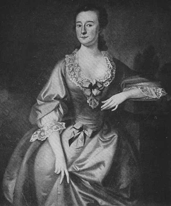 Plate L. MISS MARGARET SYLVESTER CHESEBROUGH (1719-1782) By Joseph Blackburn. Painted 1754 Metropolitan Museum of Art.