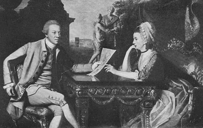 Plate 38. MR. AND MRS. IZARD By John S. Copley. Painted 1774-75 Boston Museum of Fine Arts