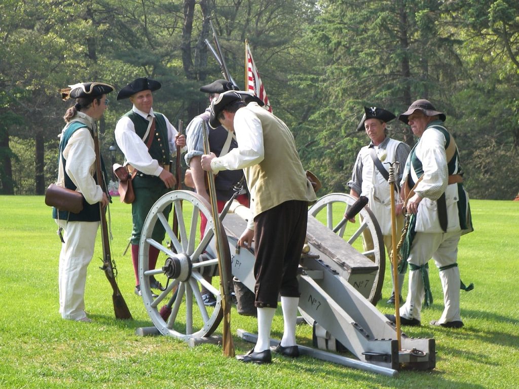 Revolutionary War reenactment.