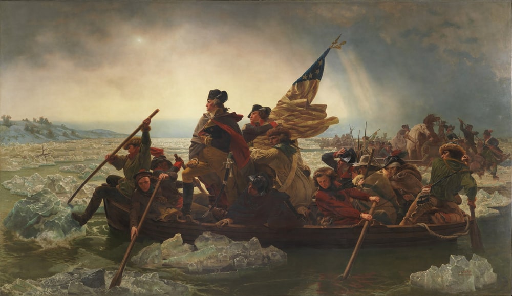 Washington Crossing the Delaware by Emanuel Leutze.