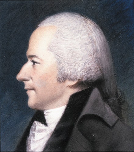 Alexander Hamilton by James Sharples, c. 1796.