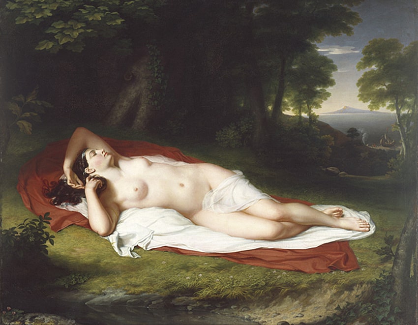 Ariadne Asleep on the Isle of Naxos, John Vanderlyn, 1809-14.