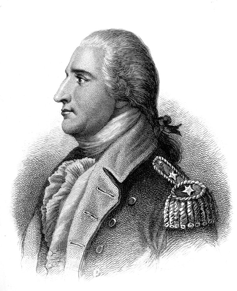 Benedict Arnold, Engraving by H.B. Hall (after John Trumbull), 1879.