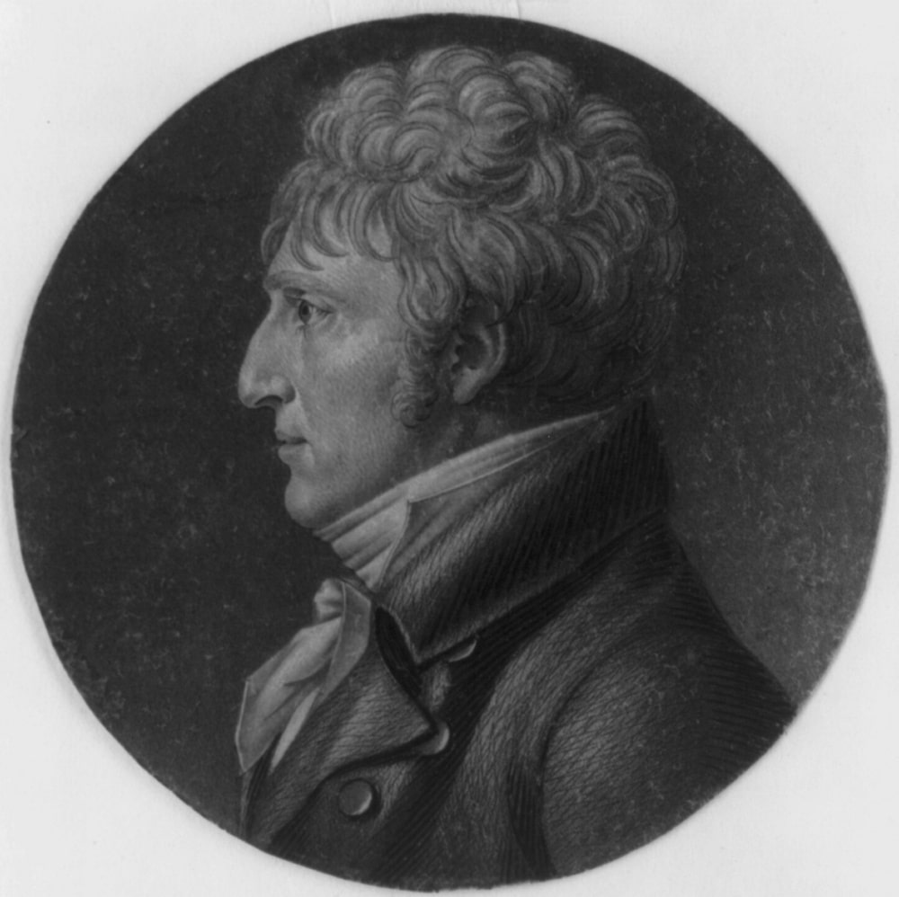 Captain Charles Pinckney by Charles-Balthazar-Julien Févret de Saint-Mémin, 1806.