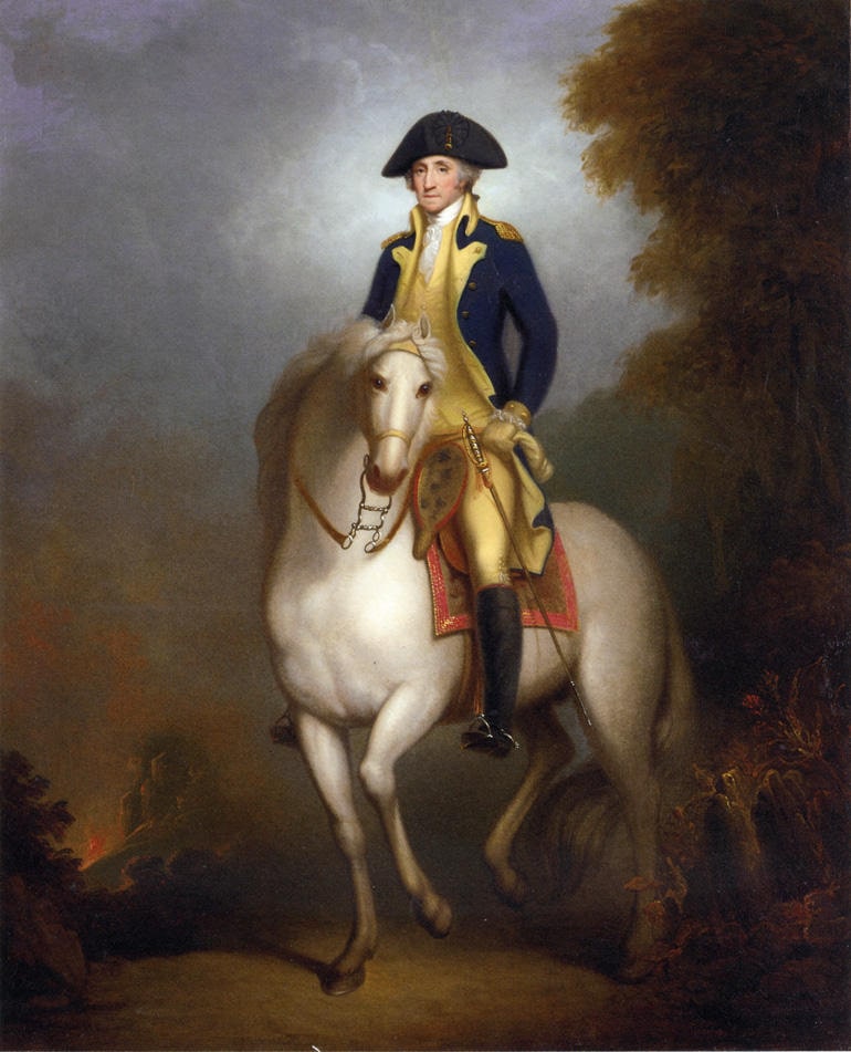 Equestrian Portrait of George Washington, Rembrandt Peale, 1829.