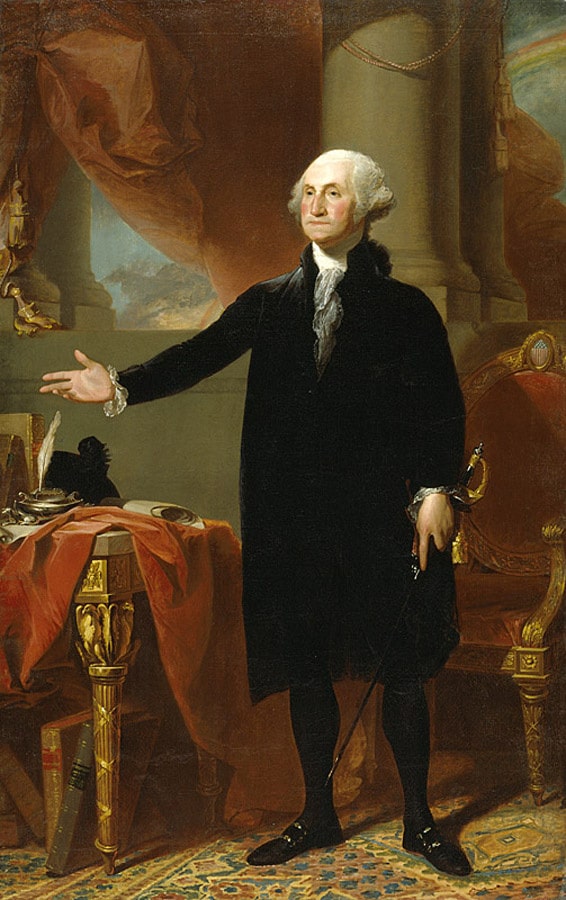 George Washington by Gilbert Stuart, 1796-97.