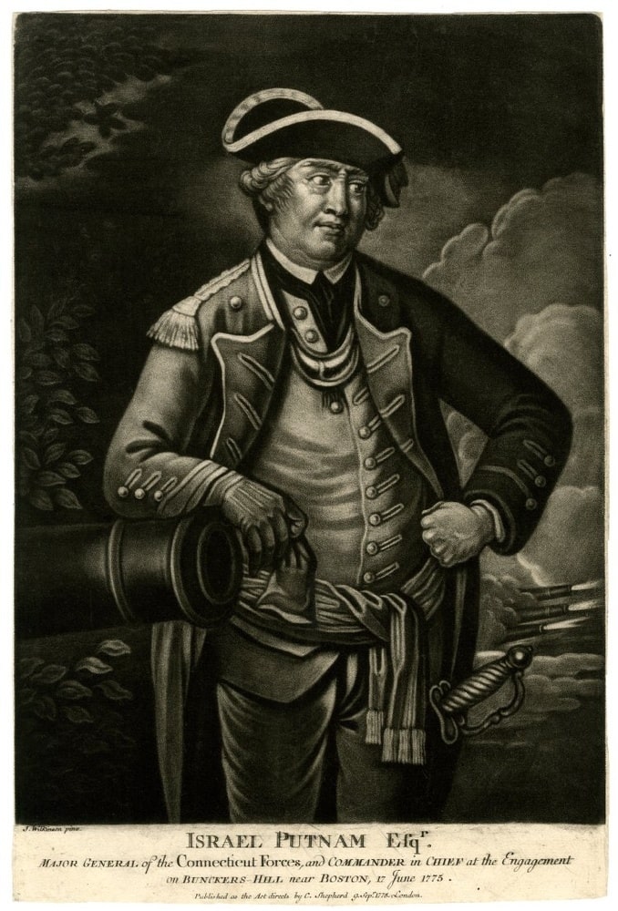 Israel Putnam, unknown artist, 1775.