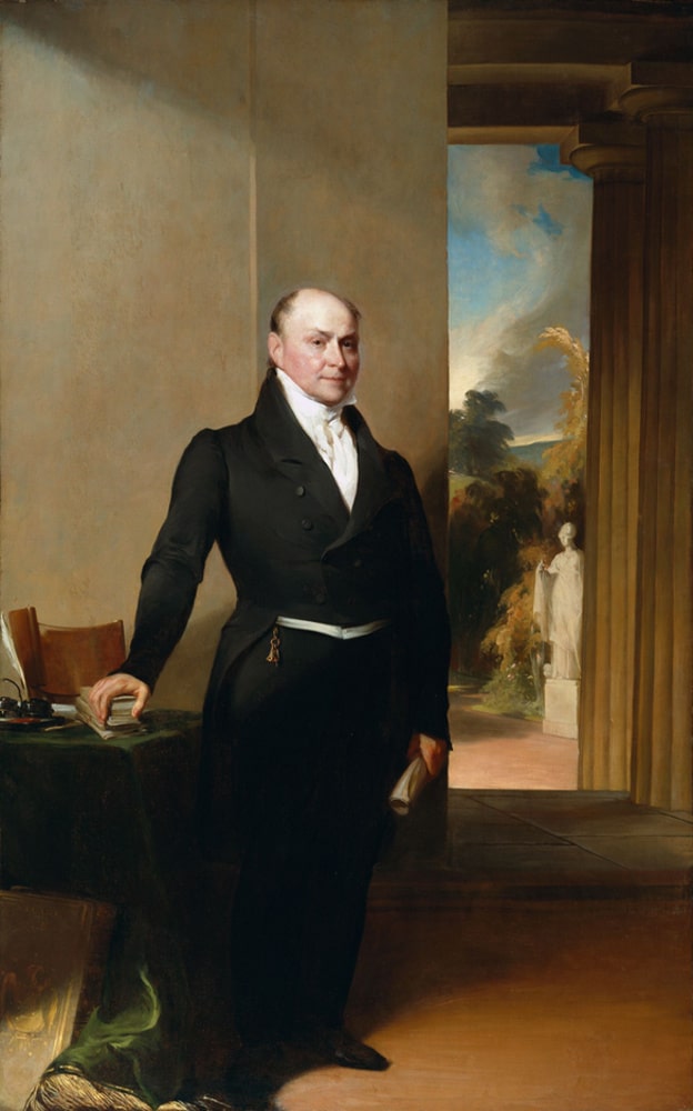 John Quincy Adams by Gilbert Stuart, 1825-30.