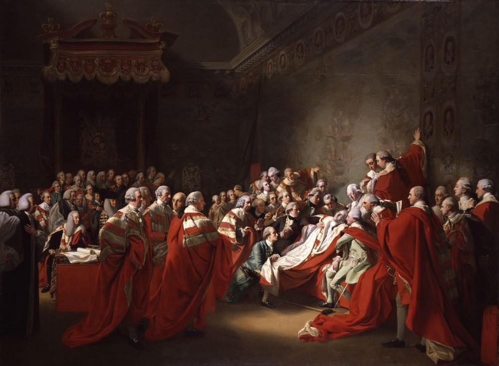 The Death of the Earl of Chatham, John Singleton Copley, 1781.