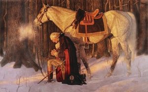 The Prayer at Valley Forge painting.