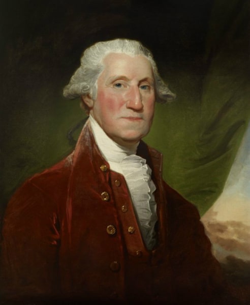 A copy of the Vaughan Portrait, painted by Gilbert Stuart.