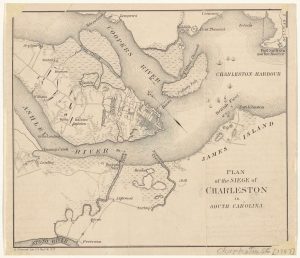 Siege of Charleston map.