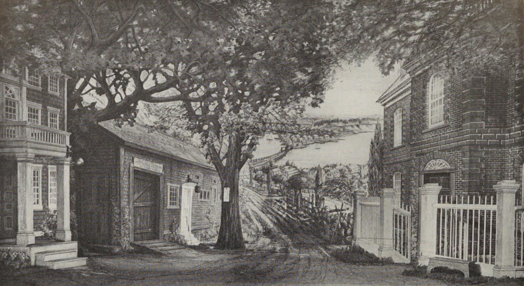 Providence, RI street depicted in 1762.