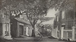 Providence, RI street depicted in 1762.