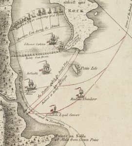 Map of the Battle of Valcour Island.