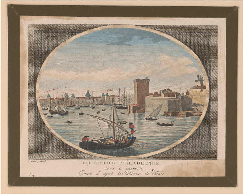 Painting of the Port of Philadelphia.