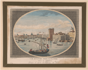 Painting of the Port of Philadelphia.