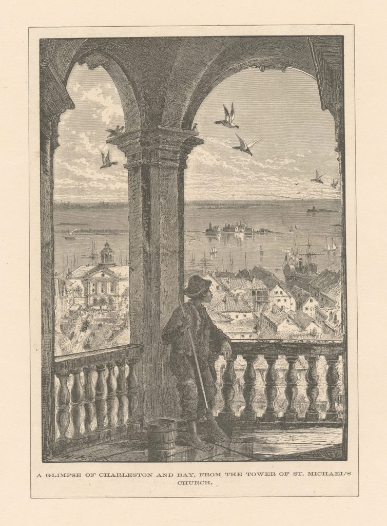 View of Charleston Bay from the tower of St. Michael's Church (Anglican), 1775.