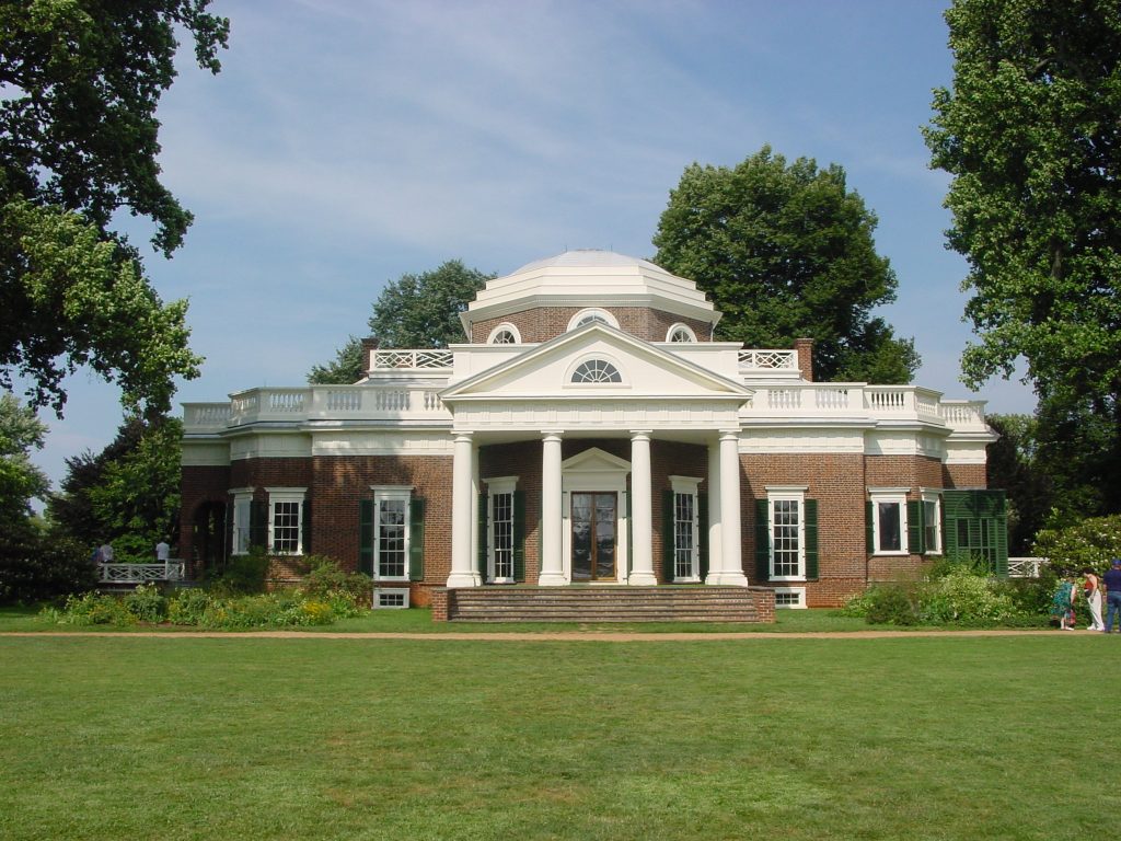 Thomas Jefferson's residence, Monticello.