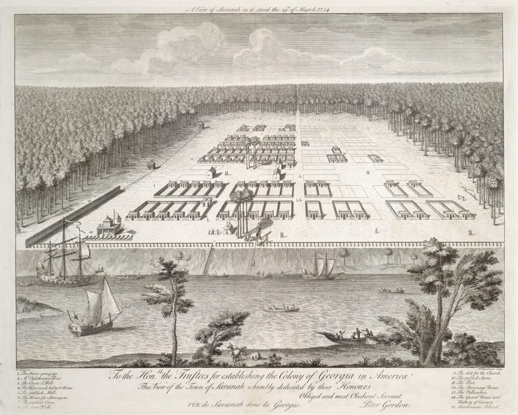 Savannah, Georgia, 1734.